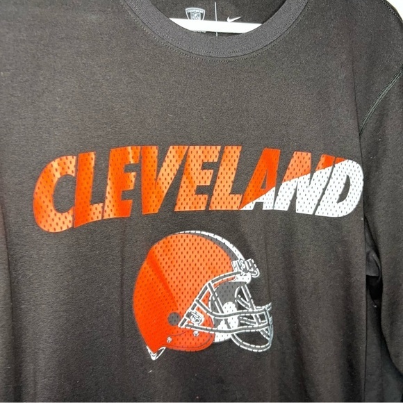 Nike Men's Cleveland Browns Dri-Fit Long Sleeve Equipment Training Shirt Medium - Picture 4 of 6